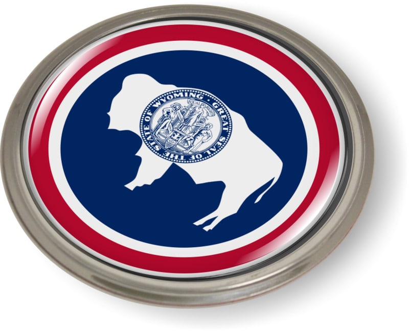 Wyoming - State Flag Emblem